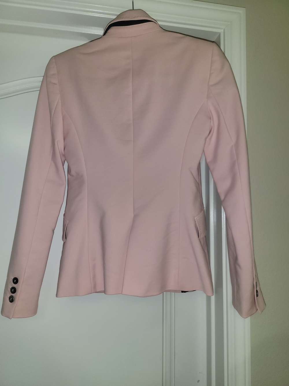 NEW Zara Pale Pink Single-Button Notch Lapel Blazer NWOT Size XS - Picture 4 of 11